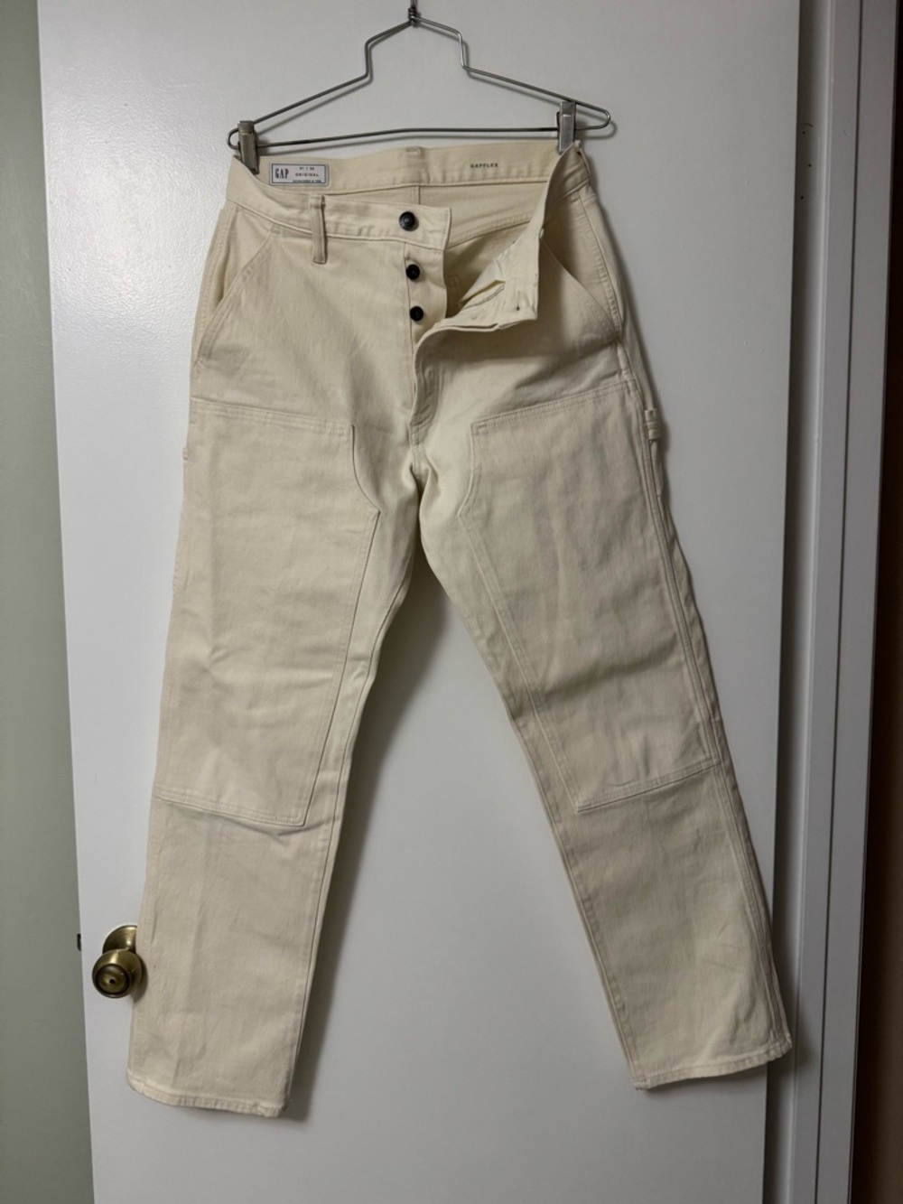 GAP Cream Carpenter Work Pants